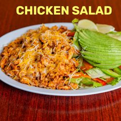 Los Burritos Express - GRILL CHICKEN , AVOCADO, LETTUCE, TOMATO, BELL PEPPER, CARROT, CUCUMBER & CHEESE.