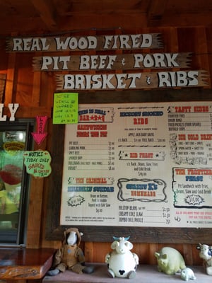 Menu photo 4 Frontier Bar B Q Fairfield, PA