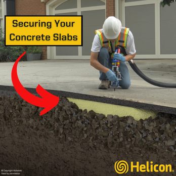 Helicon - Structural polyurethane foam injection under a concrete slab - General Contractors Near Me - Tampa, Florida Helicon - Structural polyurethane foam injection under a concrete slab - General Contractors Near Me - Tampa, Florida