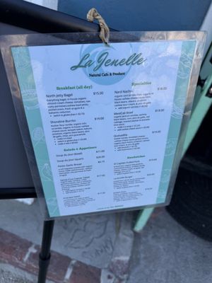 Menu photo 2 La Jenelle Natural Cafe Oxnard, CA Menu photo 2 La Jenelle Natural Cafe Oxnard, CA