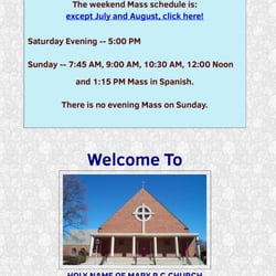 Holy Name Of Mary RC Church