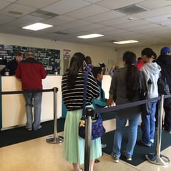 BMV - On a Saturday morning. Line moves quickly tho with 4 people working.