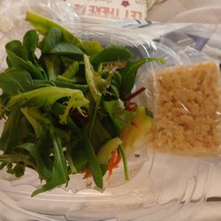 Lovelace Women's Hospital - My s lunch salad and a rice Kristie cereal square