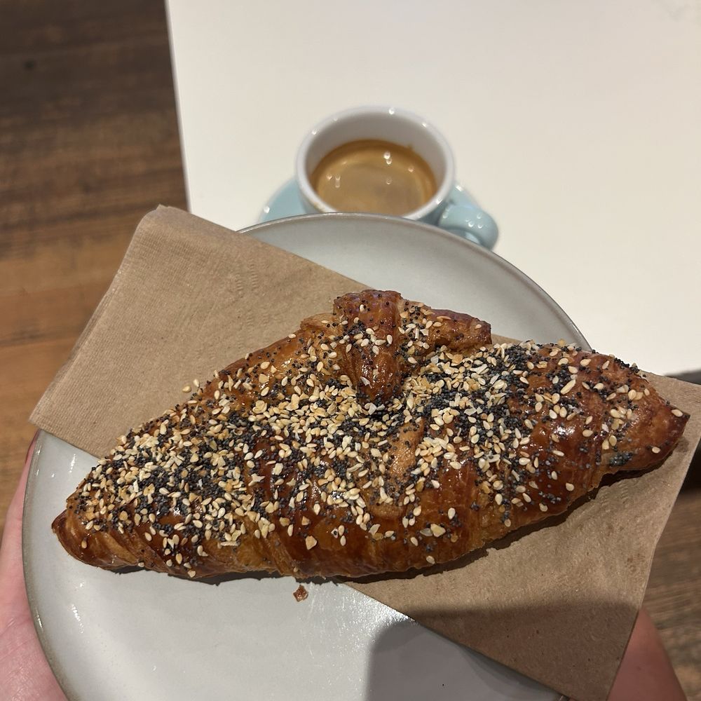 Forget Me Not Coffee - everything bagel croissant with cream cheese - Cafes Near Me - Toronto, Ontario Forget Me Not Coffee - everything bagel croissant with cream cheese - Cafes Near Me - Toronto, Ontario