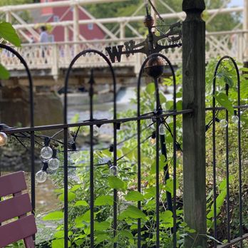 The Stone Bean at Riverside Coffee & Tea - Sitting by the river but the lantern flies are abound in the area - Coffee & Tea Near Me - Clinton, New Jersey