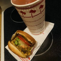 Double-double animal-style w/ whole grilled onion and extra large lite lemonade. Double-double animal-style w/ whole grilled onion and extra large lite lemonade.