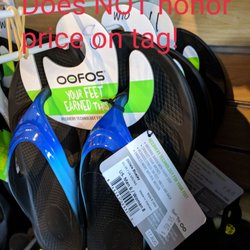 Kona Surf N Sandals - Same items marked with different prices. Does not honor tag.