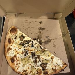 White garlic with artichoke and mushroom White garlic with artichoke and mushroom