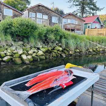 Raines Resort - Catch salmon from our dock. - Hotels Near Me - Cloverdale, Oregon Raines Resort - Catch salmon from our dock. - Hotels Near Me - Cloverdale, Oregon