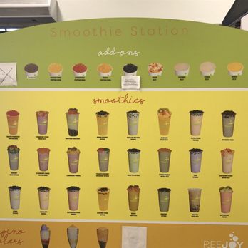 Reejoy Bubble Tea - Many smoothies to choose from - Bubble Tea Near Me - Roseville, California