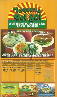 Menu photo 6 Taqueria Del Sol Houston, TX