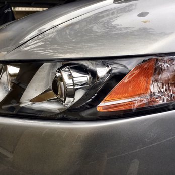 Kim's Auto Body - New projector headlamp instead of old reflector headlamp - Body Shops Near Me - Santa Clara, California