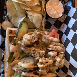 Snapper Grabber Land & Sea Market & Cafe’ - Oyster poboy basket (11/10!!!!!)