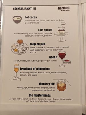Menu photo 8 barmini Washington, DC, DC Menu photo 8 barmini Washington, DC, DC