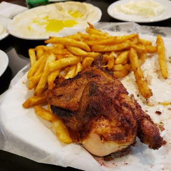 El Laham Restaurant - a plate of chicken and french fries - Hookah Bars Near Me - Cranston, Rhode Island El Laham Restaurant - a plate of chicken and french fries - Hookah Bars Near Me - Cranston, Rhode Island