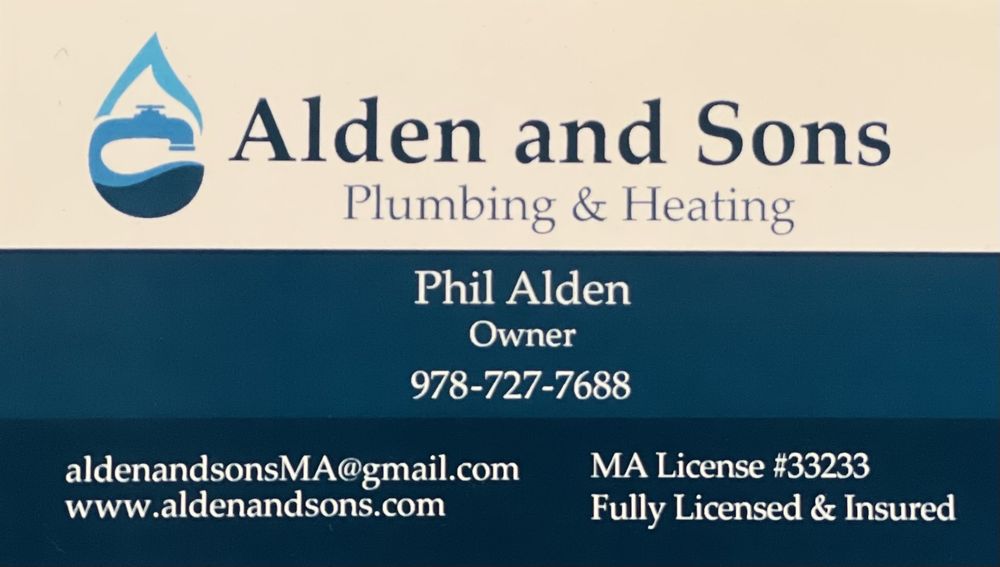 Slide of Alden and Sons Plumbing and Heating