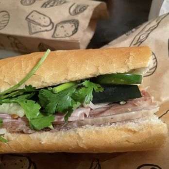 Nho Kitchen - Combination banh mi with various deli meats, veggies, pate, and mayo. Perfection. - Coffee & Tea Near Me - Fresno, California Nho Kitchen - Combination banh mi with various deli meats, veggies, pate, and mayo. Perfection. - Coffee & Tea Near Me - Fresno, California