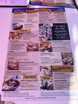 Menu photo 1 Seafood Atlantic Cape Canaveral, FL
