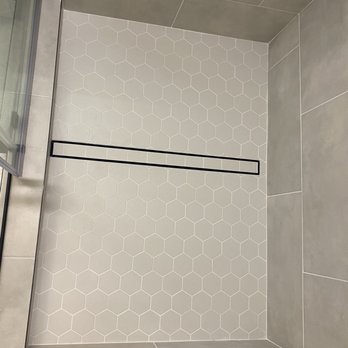 Y Group Remodeling - Linear drain tiled to match flooring. - General Contractors Near Me - San Ramon, California