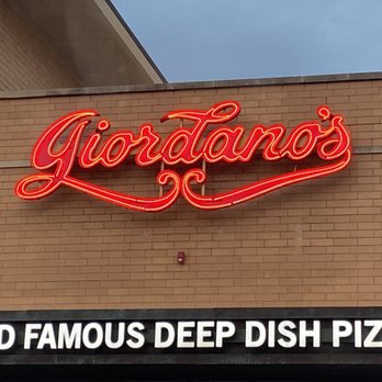 Giordano's - a sign on the side of a building - Pizza Near Me - Mokena, Illinois