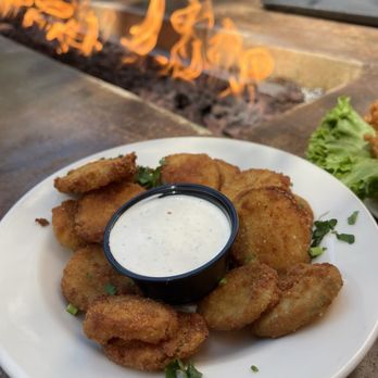 Blazing Onion Burger Company - Pickle chips with house made ranch - American Near Me - Newcastle, Washington