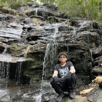 Issaqueena Falls - My boy posing for the gram - Local Flavor Near Me Issaqueena Falls - My boy posing for the gram - Local Flavor Near Me