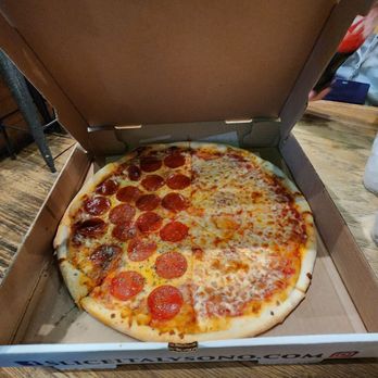 Slice of Italy - Our pizza $17.25 - Italian Near Me - Norwalk, Connecticut Slice of Italy - Our pizza $17.25 - Italian Near Me - Norwalk, Connecticut