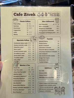 Menu photo 1 Zorek San Bruno, CA Menu photo 1 Zorek San Bruno, CA