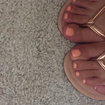 Sun Nails - Peach gel pedicure - Nail Salons Near Me - Riverview, Florida Sun Nails - Peach gel pedicure - Nail Salons Near Me - Riverview, Florida