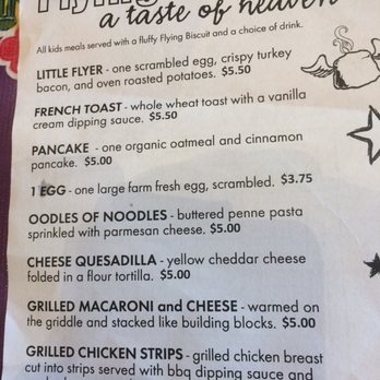 The Flying Biscuit Cafe - Kids menu - New American Near Me - Gainesville, Florida