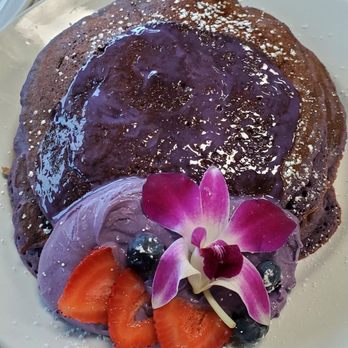 Guieb Cafe - Ube Mascarpone Pancakes - New American Near Me - Honolulu, Hawaii Guieb Cafe - Ube Mascarpone Pancakes - New American Near Me - Honolulu, Hawaii