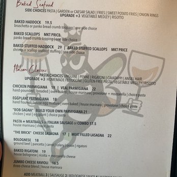 Patty B's - Menu - Italian Near Me - Dover, New Hampshire
