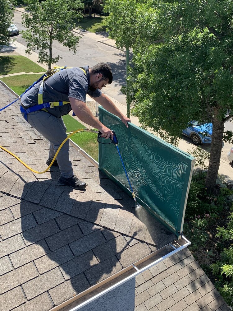 Slide of Bright Green Roof