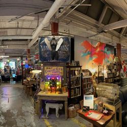 Panoramic view of Industrial Treasures Vintage Store in St Charles Illinois