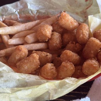 Chunky's Burgers - Half/half tots & fries (well seasoned too) - Burgers Near Me - San Antonio, Texas