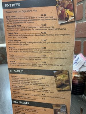 Menu photo 1 Kinzi Mission, KS Menu photo 1 Kinzi Mission, KS