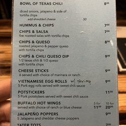 Food menu