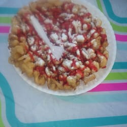 Crown Point Fair - Funnel Cake stand at the park on the 4th. Good price, about 5 bucks each.
