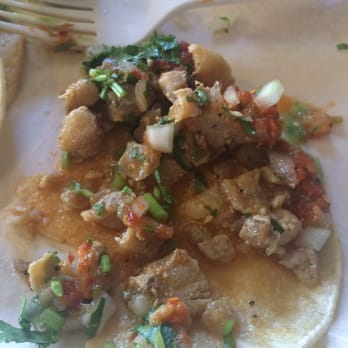 Fiesta Taco - Half eaten Pollo Asado taco - Tacos Near Me - Pleasanton, California
