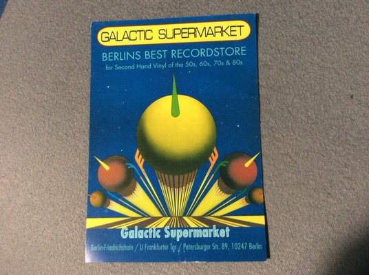 Photo of Galactic Supermarket Recordstore - Berlin, BE, DE. Der Flyer zum Plattenladen.