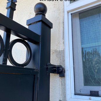 Lam Welding - The window stub doesn't have enough strength as the main house stud. Not up to code! - Fences & Gates Near Me - San Jose, California