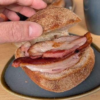 Fulton's - Bacon roll, this was the best we had and set the bar high - Breakfast & Brunch Near Me - Glasgow, GLG