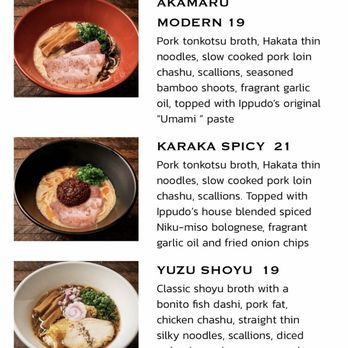 Ippudo Cupertino - Part of the Ramen menu - Ramen Near Me - Cupertino, California
