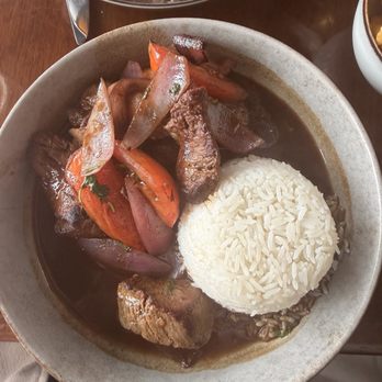 Aji Peruvian Cuisine - Beef Lomo Saltado - Peruvian Near Me - Long Beach, California