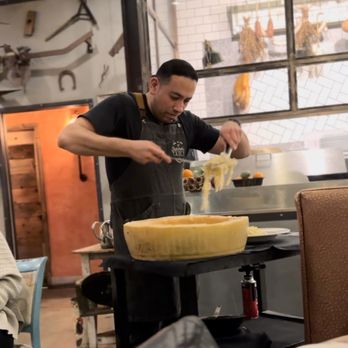 Farmer's Table - Pasta wheel: Entertaining and delicious. Expensive! 5/5 (maybe share it) - New American Near Me - La Mesa, California Farmer's Table - Pasta wheel: Entertaining and delicious. Expensive! 5/5 (maybe share it) - New American Near Me - La Mesa, California