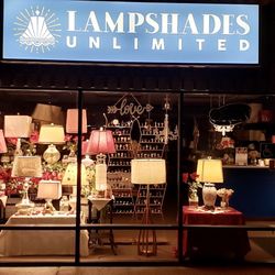 Lampshades Unlimited - Valentines Day window display