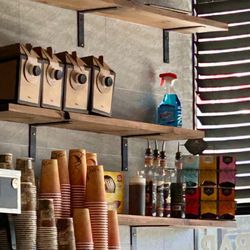 Empire Bagels - On the left Box Of Joe, right - flavorings for the coffee