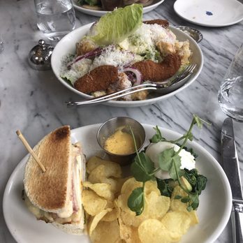 Jansz - Club sandwich (left) poached egg on avocado toast (right) and Caesar salad in middle - Modern European Near Me - Amsterdam, New Hampshire Jansz - Club sandwich (left) poached egg on avocado toast (right) and Caesar salad in middle - Modern European Near Me - Amsterdam, New Hampshire