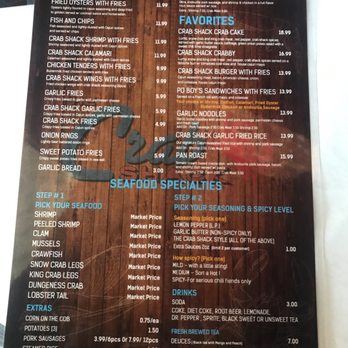 The Crab Shack - Menu - Seafood Near Me - Carson, California The Crab Shack - Menu - Seafood Near Me - Carson, California