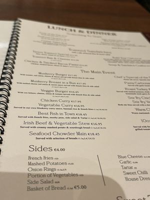 Menu photo 5 Muskerry Arms Pub & Restaurant Blarney, CO Menu photo 5 Muskerry Arms Pub & Restaurant Blarney, CO